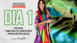 Aula 01 - Maratona de Pintura em Tecidos Sint&eacute;ticos