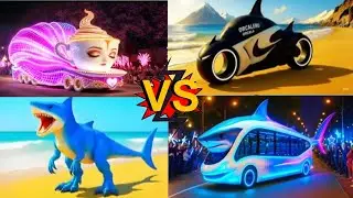 SHARK cup 🆚 POLICE CAR 🆚 AMBULANCE 🔥 CRAZY BRAINROT - Tiles Hop EDM Tush! 