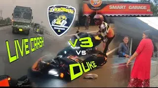 Live Crash❤️&zwj;🩹|R15V3VS Duke 250🚀|Kya Scene Hogya New Bike Delivery KeDin🥲|@HNIXRY