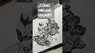 &iquest;C&oacute;mo dibujar encaje? #ilustraciondemoda #fashiondrawing  #tutorial #dibujoparati @OliBabyOli.