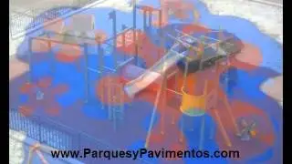 Comprar parque infantil con loseta de goma