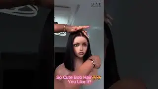 😍😍Such a Silky Bob, You Wanna? Luve Wigs #humanhairwigs #hairstyle #gluelesswigs #hdlace #bobwigs