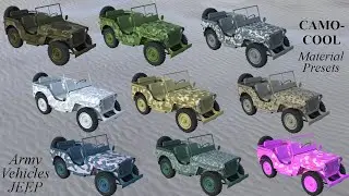 Camo Cool MILITARY   Army Vehicles JEEP