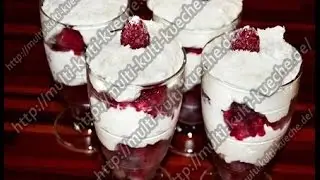 Raffaello Himbeer Traum - Dessert im Glas - multi-kulti-kueche.de