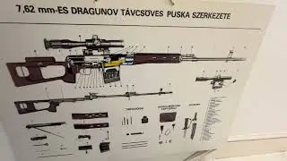 Original Hungarian army Cold War Dragunov sniper rifle training poster.