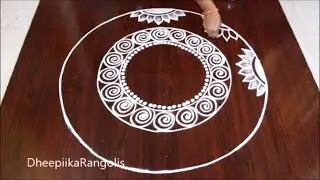 Beautiful rangoli design for kanuma festival 🌺 Freehand muggulu 🌺Dheepiikarangolis 