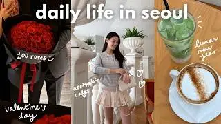 seoul vlog 🌹 valentine's day, lunar new year holiday, spring travel plans, husband's cooking