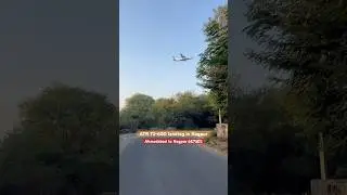 Ahmedabad to Nagpur 6E7502, ATR 72-600 landing in Nagpur, runway 32, NAG Airport
