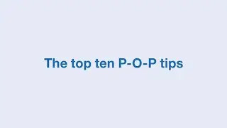 The Top 10 P-O-P Tips
