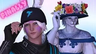 Viera and Hrothgar can FINALLY wear these hats || FFXIV