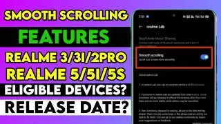 Realme Smooth Scrolling Features in Realme c2/3/3i/5/5i/5s/2pro | Realme UI Smooth Scrolling Feature