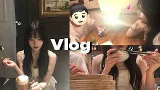 【Vlog】彼氏と飲み歩き🍻幸せなほろ酔いデート♡⸝⸝食事/ご飯🍚/カフェ