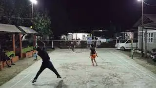 Day 19 of playing Badminton in 2026(Match 1) Sir Hmutea & Sir Tea VS Sir Vala & Miss Dli