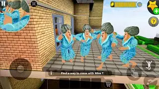Playing Against Very Angry Miss T Army Clones Invasion - Scary Teacher 3D   New Update