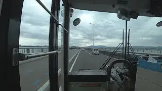 【前面展望】びわ湖浜大津駅～草津駅【近江バス 近江大橋線】