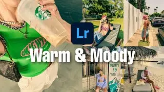 Warm & Moody Lightroom Preset | Lightroom preset tutorial | summer filter + FREE DNG file