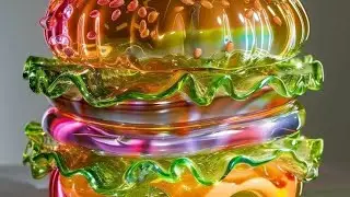 Satisfying ASMR video| Crystal cheese burger  #calmingvideo #visualasmr  #asmr 