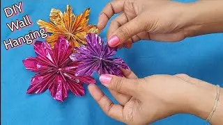 DIY Easy Wall Hanging with gift wrapping paper | Waste Gift Paper Reuse idea |Paper Craft/Home decor