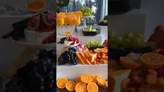Buffet display design for a birthday party  #foryou #fyp #shorts #birthday #event #brunch #wedding