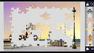 Pont Alexandre III at Sunset 🌅||Golden hour in Paris ☀️🗼//#viral #trending #viral @jigsawpuzzle390