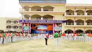 Annual Sports Meet Function Rally by Students of St. Joseph’s High School MaharajGanj Siwan