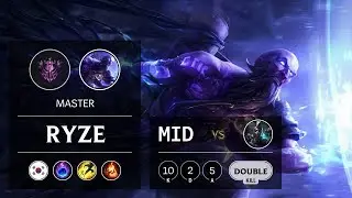 Ryze Mid vs Ekko - KR Master Patch 9.11