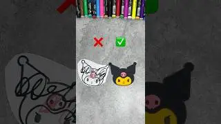 ❌ Wrong vs ✅ Right Kuromi Coloring &mdash; Spot the Difference