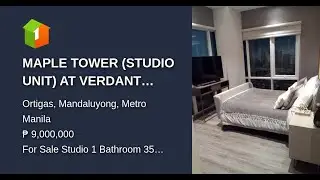 MAPLE TOWER (STUDIO UNIT) AT VERDANT TOWER