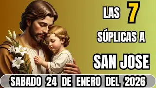 SAN JOSE LAS 7 SUPLICAS - DÍA DE MILAGROS ✨ SABADO 24 DE ENERO 2026 👑