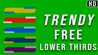 Lower Thirds Chroma key Effect / Green screen Animation