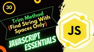 Trim Method JavaScript | Web Development Essentials | The Tripura Classes
