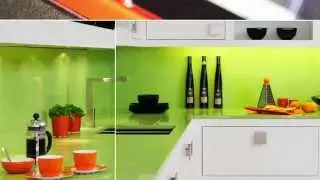 Home Interior Inspiration - Crackle Glass, Screen-Printed & Painted Glass Splashbacks
