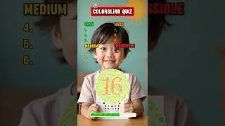 Are You Color Blind? Test Yourself Now! 🔴🟢🟡 ColorBlindTest #QuizChallenge #FunQuiz
