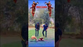 3 Monster VS Iron Man 😱 VFX Funny Videos 😂#shorts #comedy #funny #vfx