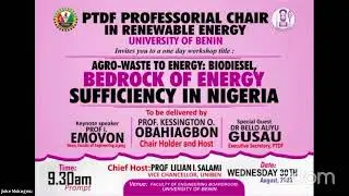 Agro-Waste to Energy: Biodiesel, the Foundation of Energy Sufficiency in Nigeria