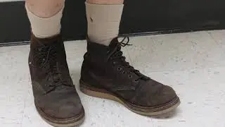 Red Wing x J Crew 4573 Bitter Chocolate Muleskinner round toe boots