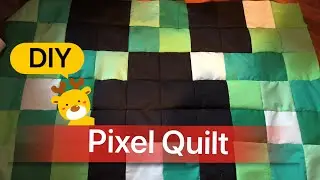 Minecraft Creeper Quilt pt1 | Vlogmas Day 22