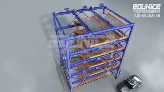 PSH-6D Eounice 6 level Lifting and traversaing, puzzle parking system