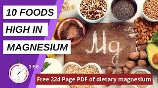 10 Foods High in Magnesium | Free 224 PDF of zinc content in foods