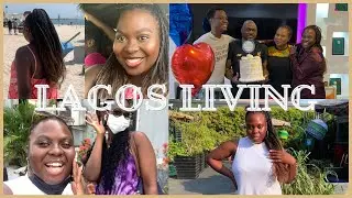 #4 LAGOS LIVING| Surprising my dad, Beach day, Unboxing Arami, New Hair, Lunch Date| Brandy's Circle