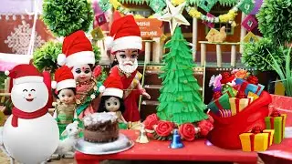 Miniature christmas Celebrations I Easy Choco cake recipie I Christmas special dish I Mini FoodTube