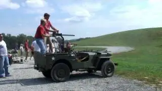 Steve's Dad and Jeep Mounted Machine Gun
