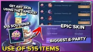 FREE MANY EPIC SKIN 515 EVENT - 515 SOUVENIR FREE EPIC SKIN || MOBILE LEGEND 2021
