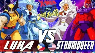 X-Men Vs Street Fighter:🔥Luka Magic Vs TheeStormQueen🔥| High Level Gameplay.