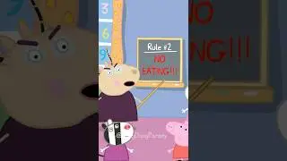 NO EATING in my classroom! ❌🥪👀🤣@Boogytoons #funny #memes #peppapig  #parody #2danimation