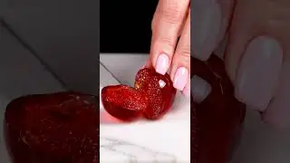 【ASMR】 Glass Cutting Sound _cherry cherry