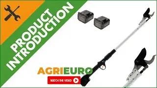 Volpi KV81 electric pruning shear on pole: presentation