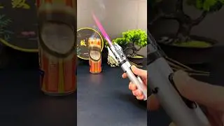 Outdoor windproof butane gas torch lighter for kitchen BBQ.#gas lighter#torchlighter #lighters