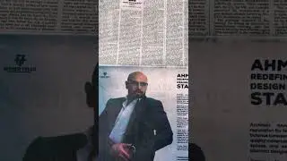 Al-Ahram weekly issue featuring Eng. Ahmed Teleb.