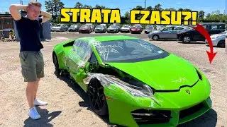 Znalazłem rozbite Lamborghini Huracan na placu IAA w USA | Rekcja na darmowego Mustanga